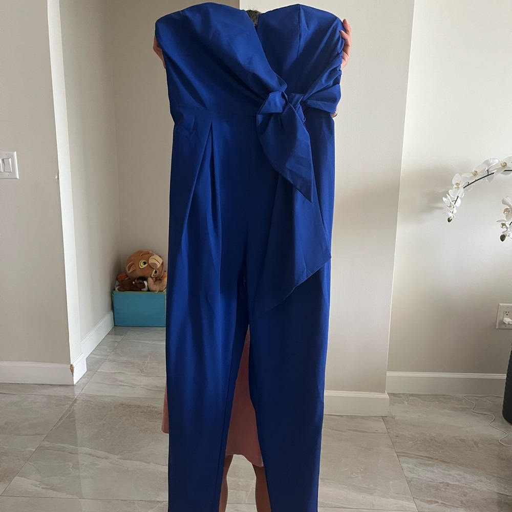 Royal Blue strapless Jumper/ jumpsuit